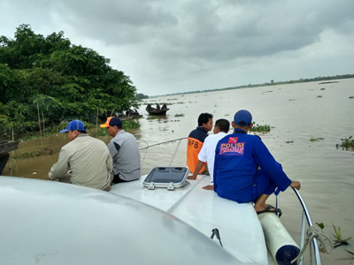  Sampannya Ditemukan, Nelayan Warga Sungai Salak Hilang di Perairan Indragiri